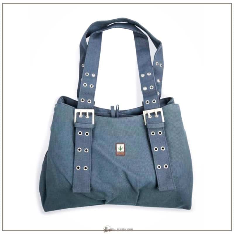 Borsa a tracolla ecologica in canapa e cotone biologico - Pure Bags Una borsa pratica e versatile con tre ampi scomparti con cerniera, realizzata in canapa e cotone bio. Resistente ed ecologica perfetta per ogni occasione!