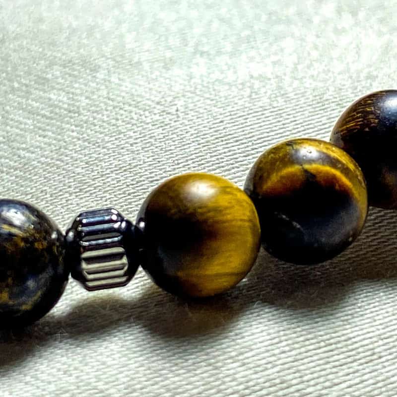 Bracciale di Bronzite e Occhio di Tigre Giallo - Gimo Jewels - immagine 2