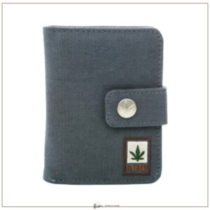 Portafoglio in canapa e cotone bio colore grey