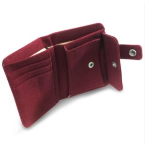 Portafoglio in canapa e cotone bio dettagli interno