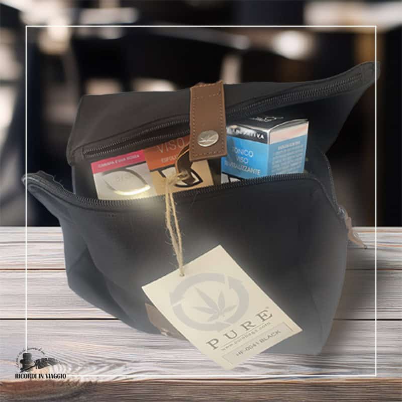Trousse in canapa e cotone bio - PURE BAGS - immagine 3