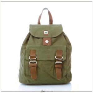 zainetto in canapa e cotone bio pure bags - kaki